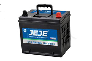 Batería de coche EFB Start-Stop marca JEJE 12V 55D23L 60AH